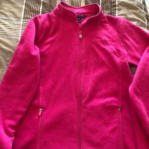 Hot pink fleece sweater